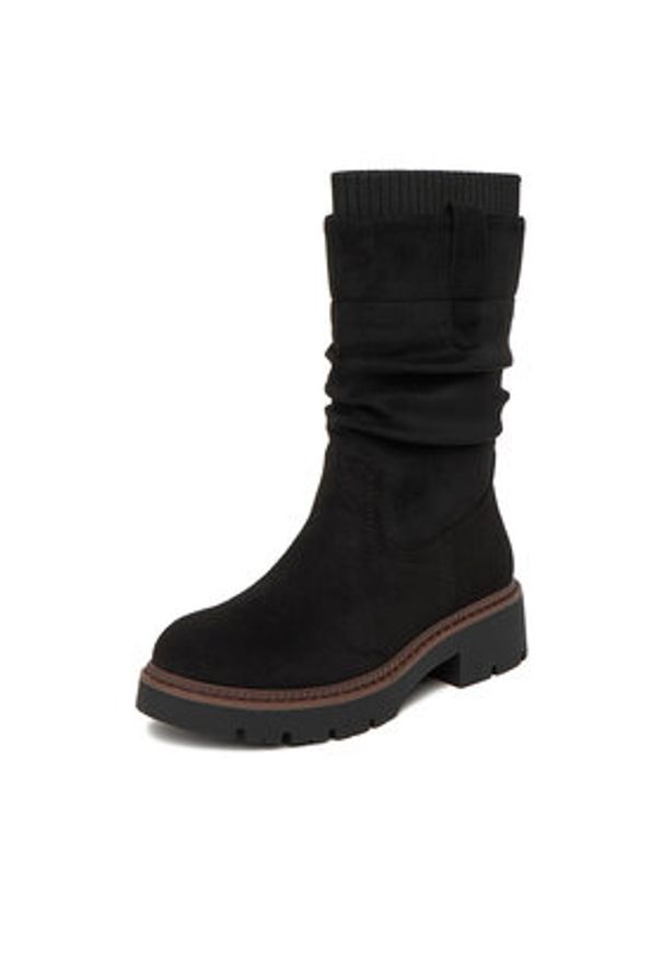 Clara Barson Botki CEO-WS6332-01 Czarny. Kolor: czarny. Materiał: materiał