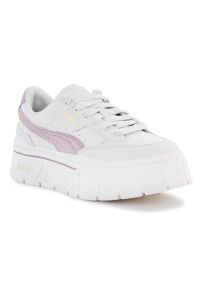 Buty Puma Mayze Stack Premium Whisper W 384421-01 białe. Okazja: na co dzień. Kolor: biały. Materiał: materiał. Szerokość cholewki: normalna. Sport: turystyka piesza