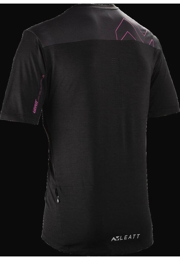 Koszulka rowerowa LEATT Jersey MTB Trail 1.0. Kolor: czarny. Materiał: jersey