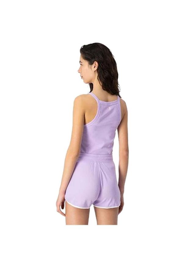 Koszulka sportowa damska Champion Tank Top. Kolor: fioletowy. Materiał: bawełna