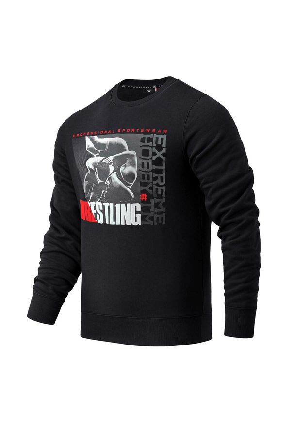 Bluza męska EXTREME HOBBY WRESTLING PRO. Kolor: czarny. Materiał: bawełna