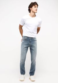 Męskie Spodnie Jeansowe Mustang Style Vegas Slim Denim Blue 1013707 5000 583