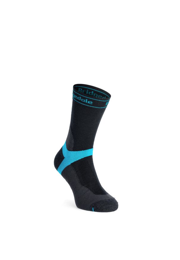 BRIDGEDALE - Skarpety rowerowe męskie Bridgedale MTB Mid Season Weight T2 Merino Sport Boot. Kolor: szary