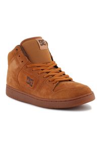 Buty DC Manteca 4 Hi M 100743-WD4 brązowe. Kolor: brązowy. Materiał: skóra, guma, tkanina, zamsz. Szerokość cholewki: normalna. Sport: skateboard