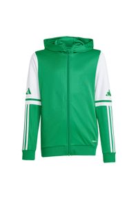 Adidas - Bluza dla dzieci adidas Squadra 25 Hoody. Kolor: zielony, biały, wielokolorowy. Materiał: poliester. Sport: fitness