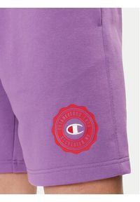 Champion Szorty sportowe 219850 Fioletowy Comfort Fit. Kolor: fioletowy. Materiał: bawełna, syntetyk. Styl: sportowy #5