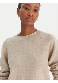 Vero Moda Sweter Doffy 10221006 Beżowy Regular Fit. Kolor: beżowy. Materiał: syntetyk #3