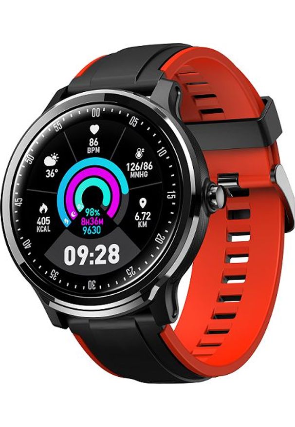 Smartwatch Manta SWT05BP Czerwony (5903089903765). Rodzaj zegarka: smartwatch. Kolor: czerwony