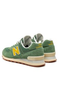 New Balance Sneakersy WL574GS2 Zielony. Kolor: zielony. Materiał: skóra, zamsz. Model: New Balance 574