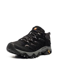 Buty turystyczne męskie Merrell Moab 3 GTX. Kolor: czerwony, czarny, szary, wielokolorowy. Materiał: skóra. Szerokość cholewki: normalna. Technologia: Gore-Tex. Sport: turystyka piesza
