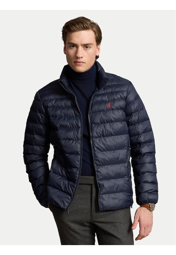 Polo Ralph Lauren Kurtka przejściowa 710940238001 Granatowy Regular Fit. Typ kołnierza: polo. Kolor: niebieski. Materiał: syntetyk