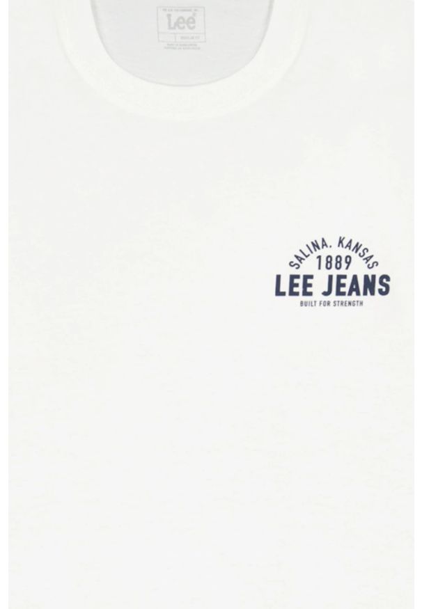 Lee - MĘSKA KOSZULKA LEE SMALL LOGO TEE BRIGHT WHITE 112376519