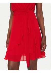 Morgan Sukienka koktajlowa 241-ROSVAL M Czerwony Regular Fit. Kolor: czerwony. Materiał: syntetyk. Styl: wizytowy #3