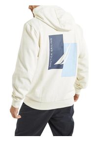 Bluza Męska Nautica Oakville FZ. Typ kołnierza: kaptur. Kolor: beżowy. Materiał: bawełna. Sport: żeglarstwo