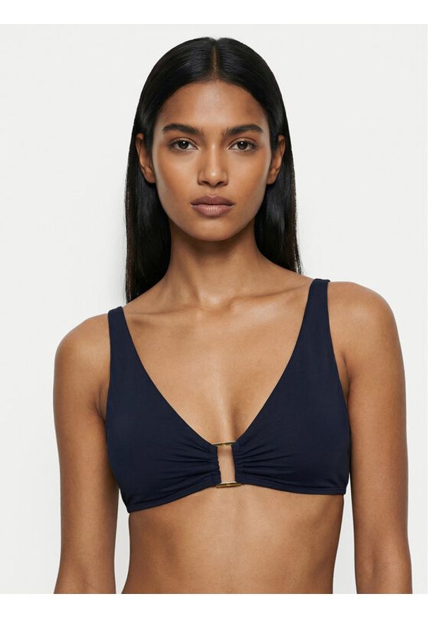 Lauren Ralph Lauren - LAUREN RALPH LAUREN Góra od bikini 20601042 Granatowy. Kolor: niebieski. Materiał: syntetyk