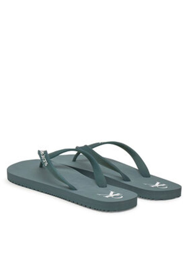 Calvin Klein Jeans Japonki Beach Sandal Transparent Tpu YM0YM01267 Turkusowy. Kolor: turkusowy