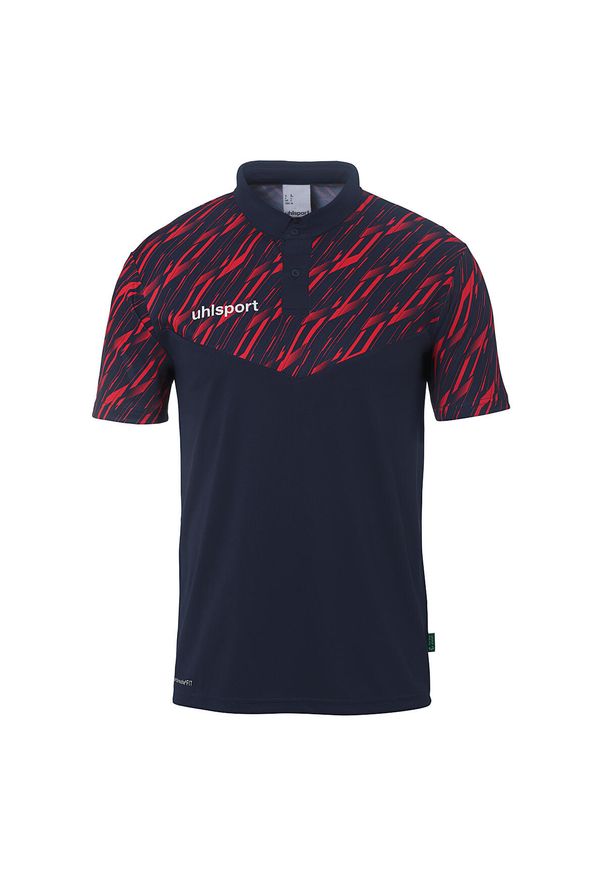 UHLSPORT - Polo Uhlsport Progressive 28. Typ kołnierza: polo. Kolor: czerwony, niebieski, wielokolorowy. Sport: piłka nożna