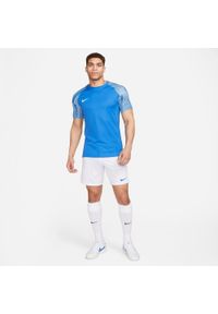 Koszulka piłkarska męska Nike Drifit Academy. Kolor: niebieski. Długość rękawa: krótki rękaw. Długość: krótkie. Sport: piłka nożna