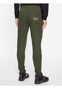 EA7 Emporio Armani Spodnie dresowe 8NPPC3 PJ05Z 0845 Zielony Regular Fit. Kolor: zielony. Materiał: bawełna
