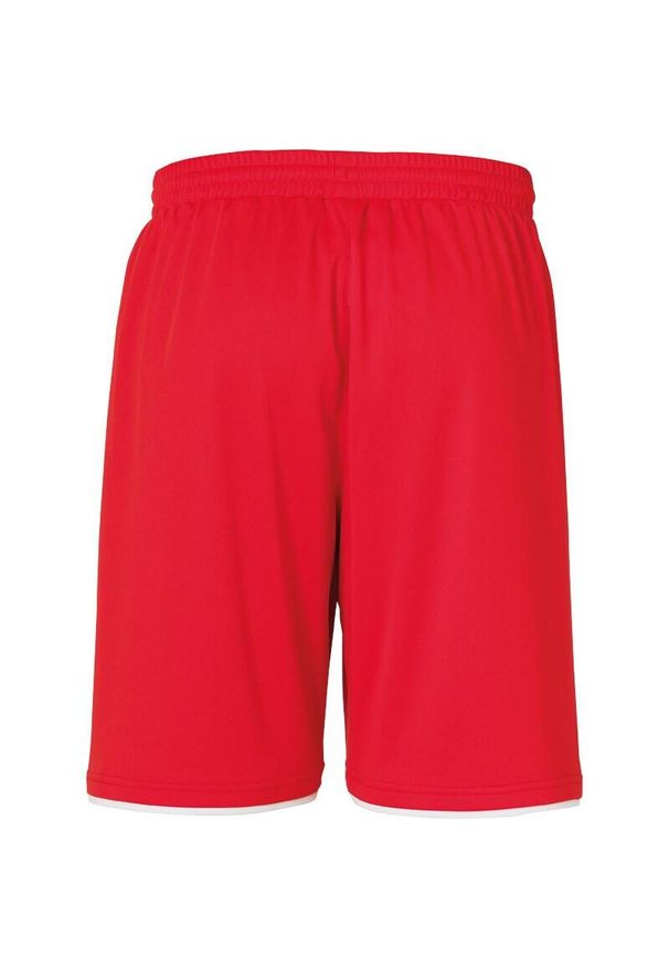 UHLSPORT - Szorty Uhlsport Club. Kolor: czerwony, wielokolorowy, biały. Materiał: poliester. Sport: fitness, piłka nożna