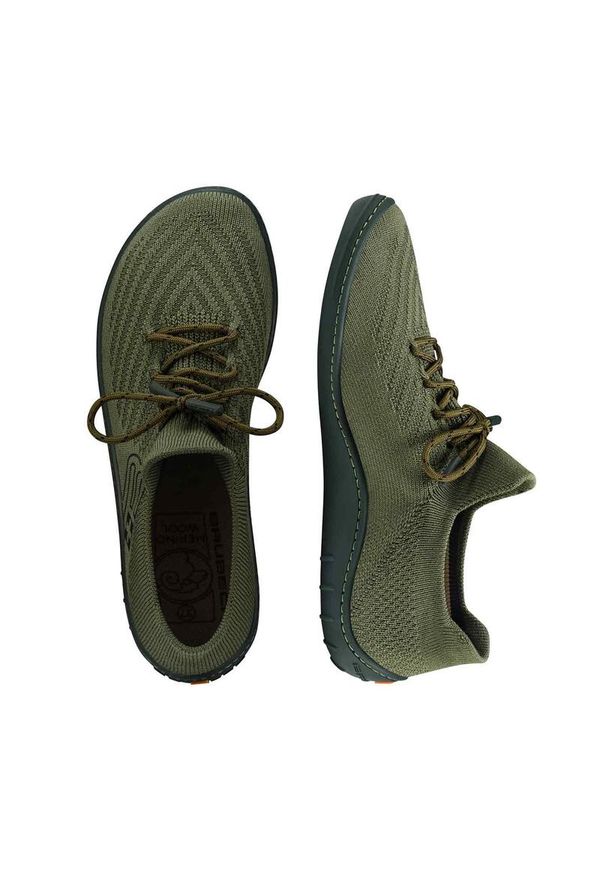 Buty Do Chodzenia Damskie Brubeck Merino Barefoot. Kolor: zielony. Sport: turystyka piesza