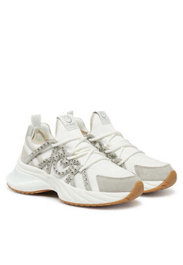Pinko - PINKO Sneakersy Ariel 16 SS0085 T029 Biały. Kolor: biały. Materiał: materiał