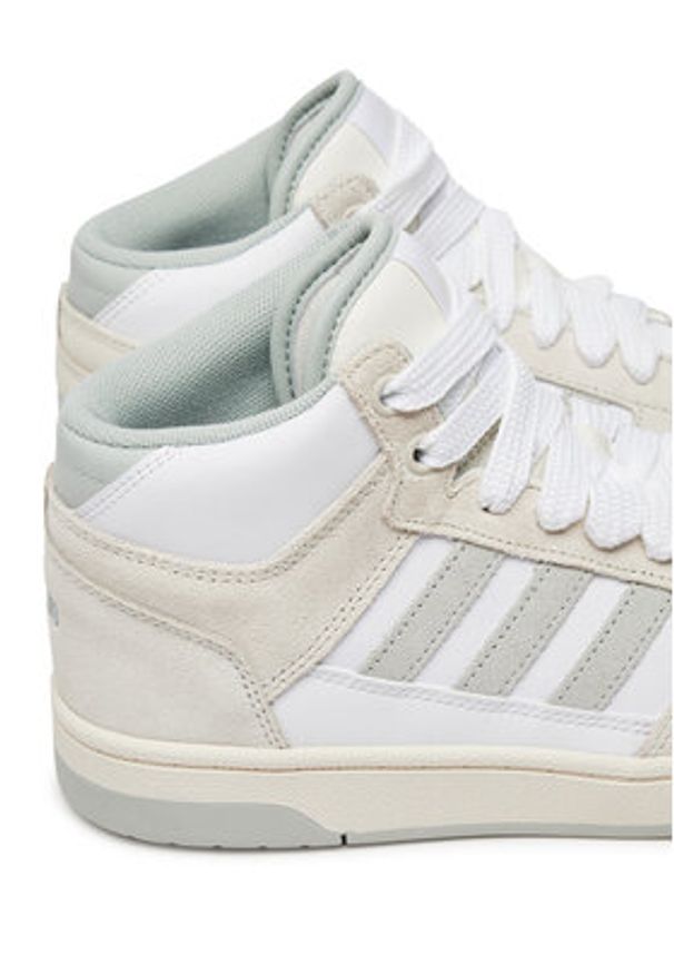 Adidas - adidas Sneakersy Rapid Court Mid JP5874 Szary. Kolor: szary. Materiał: skóra