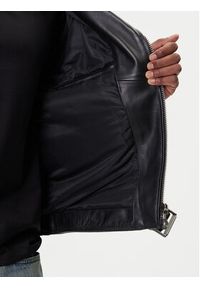 NEW ROCK Kurtka skórzana W-NRLMJ076-S1 Czarny Regular Fit. Kolor: czarny. Materiał: skóra. Styl: rockowy #4