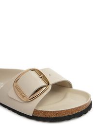 Birkenstock Klapki Madrid Big Buckle Hex 1031823 Écru. Materiał: skóra #4