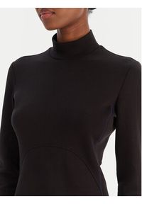 Calvin Klein Jeans Sukienka codzienna Ls Scuba Fit And Flare LV044D222G Czarny Regular Fit. Okazja: na co dzień. Kolor: czarny. Materiał: bawełna. Typ sukienki: proste. Styl: casual #5