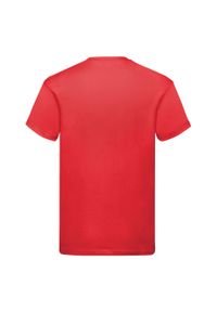 FRUIT OF THE LOOM - Oryginalna Bawełniana Koszulka Unisex Dla Dorosłych. Kolor: czerwony. Materiał: bawełna. Sport: turystyka piesza