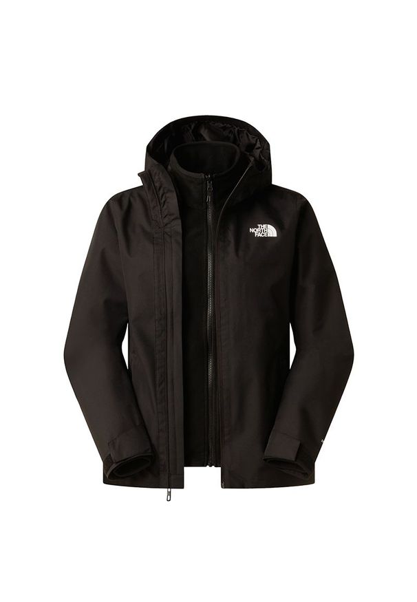 Kurtka damska The North Face 3 in 1 Quest DryVent Triclimate 0A8G11JK31 - brązowa. Kolor: brązowy. Materiał: materiał, polar, poliester. Technologia: Gore-Tex. Sport: turystyka piesza