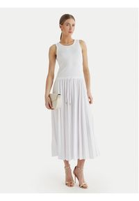 JOOP! Sukienka codzienna Tildy 30100627 Biały Regular Fit. Okazja: na co dzień. Kolor: biały. Materiał: bawełna. Typ sukienki: proste. Styl: casual #2