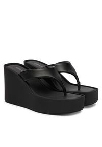 Calvin Klein Japonki Wedge 70 Sndl Thong Lth HW0HW02880 Czarny. Kolor: czarny. Materiał: skóra #6