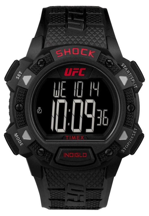 Timex - Zegarek Męski TIMEX UFC Core TW4B27400. Rodzaj zegarka: cyfrowe. Materiał: tworzywo sztuczne. Styl: sportowy