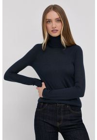 Lauren Ralph Lauren Sweter 200675903011 damski kolor granatowy z półgolfem. Kolor: niebieski. Długość rękawa: długi rękaw. Długość: długie #1