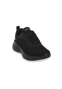 skechers - Buty do chodzenia damskie Skechers Bobs Infinity. Kolor: czarny. Materiał: materiał, syntetyk. Szerokość cholewki: normalna. Sport: turystyka piesza