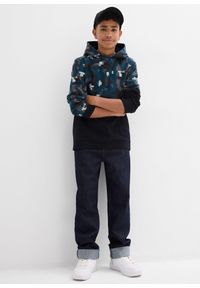 bonprix - Bluza z kapturem z bawełny organicznej. Typ kołnierza: kaptur. Kolor: czarny. Materiał: bawełna #3