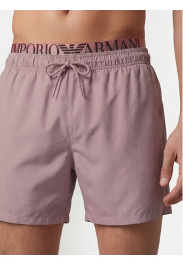 Emporio Armani Szorty kąpielowe EM000686 AF20432 UA269 Różowy. Kolor: różowy. Materiał: syntetyk