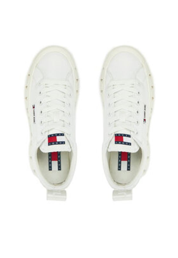 Tommy Jeans Trampki EN0EN02793 Biały. Kolor: biały. Materiał: materiał
