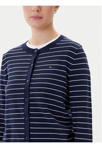 TOMMY HILFIGER - Tommy Hilfiger Kardigan WW0WW42370 Granatowy Regular Fit. Kolor: niebieski. Materiał: bawełna #3