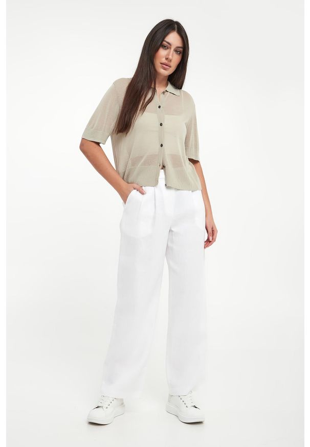 Armani Exchange - Sweter damski z kołnierzem polo ARMANI EXCHANGE. Typ kołnierza: polo