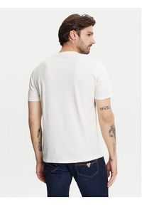 Guess T-Shirt M5YI38 KBW41 Écru Regular Fit. Materiał: bawełna #3