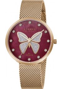 Zegarek Strand Zegarek damski Strand S700LXVDMV-DB CYRKONIE złoty. Kolor: złoty #1