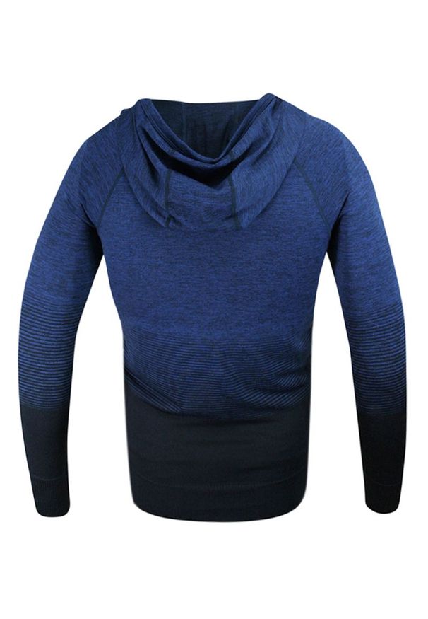 Stedman - Bluza Sportowy z Kapturem, Nylonowa, Granatowa, Raglanowe Rękawy, Gradient. Typ kołnierza: kaptur. Kolor: niebieski. Materiał: nylon, poliester. Długość rękawa: raglanowy rękaw. Długość: długie. Wzór: gradientowy. Styl: sportowy