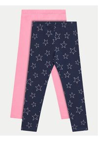 OVS Komplet 2 par legginsów 1970210 Różowy Slim Fit. Kolor: różowy. Materiał: bawełna #1