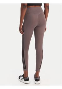 Adidas - adidas Legginsy Optime Workout 3-Stripes KE7530 Szary Slim Fit. Kolor: szary. Materiał: syntetyk #2
