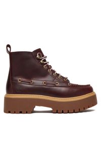 Trzewiki Timberland. Kolor: czerwony. Styl: street #1