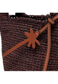 Manebi Torebka Handcrafted Raffia Summer Bag Mini V 7.4 AM Brązowy. Kolor: brązowy #5