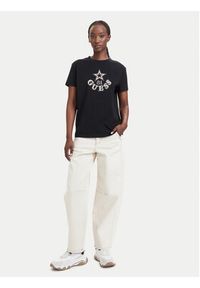 Guess T-Shirt V6YI04 K4268 Czarny Regular Fit. Kolor: czarny. Materiał: bawełna #5